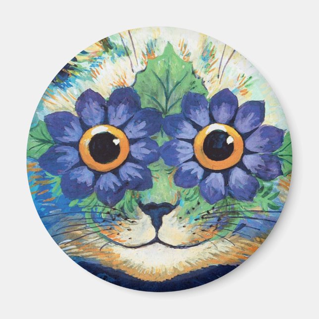 Imã Louis Wain cat Magnet (Frente)