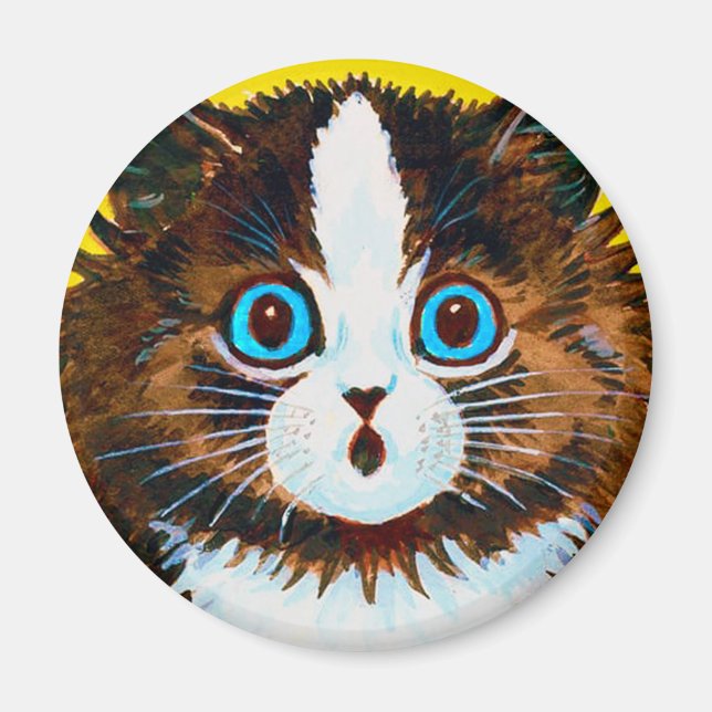 Imã Louis Wain cat Magnet (Frente)