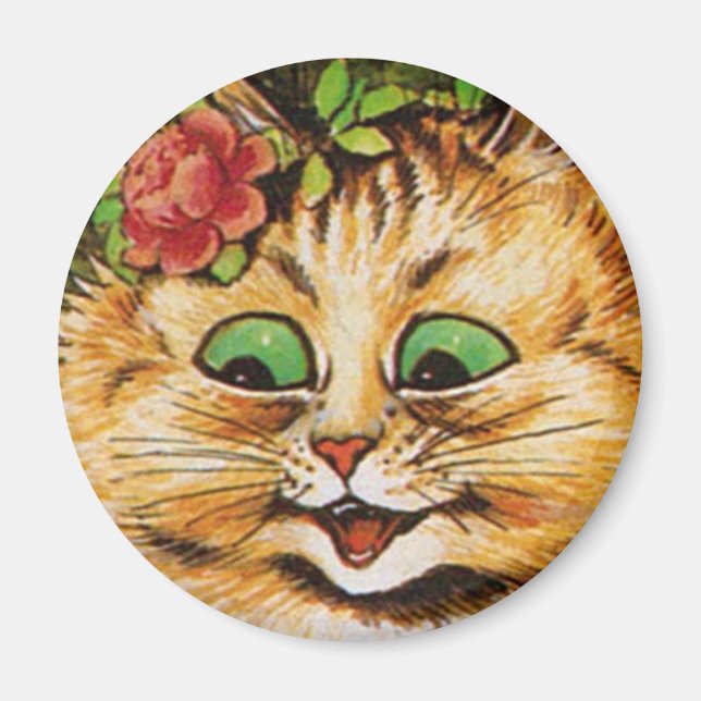 Imã Louis Wain cat Magnet (Frente)