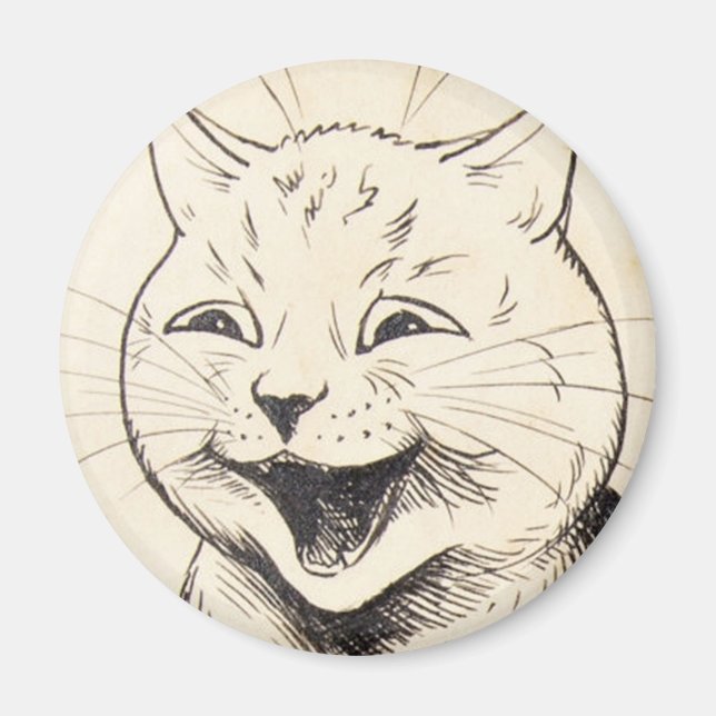 Imã Louis Wain cat Magnet (Frente)