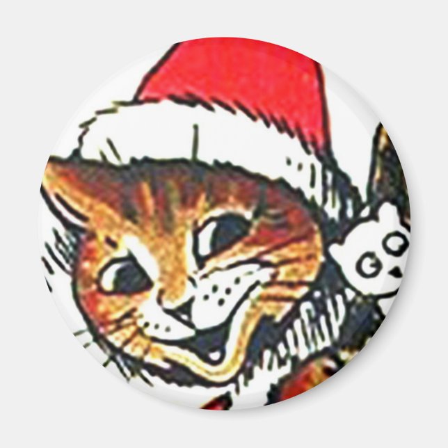Imã Louis Wain cat Magnet (Frente)