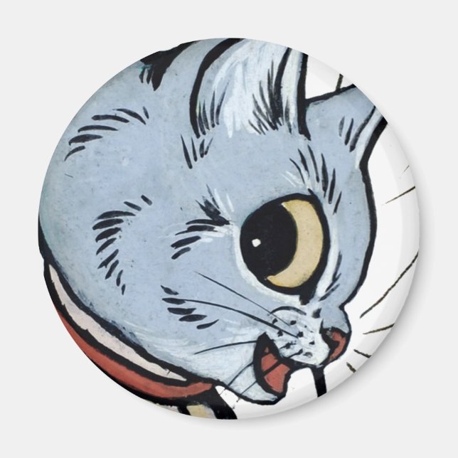 Imã Louis Wain cat Magnet (Frente)