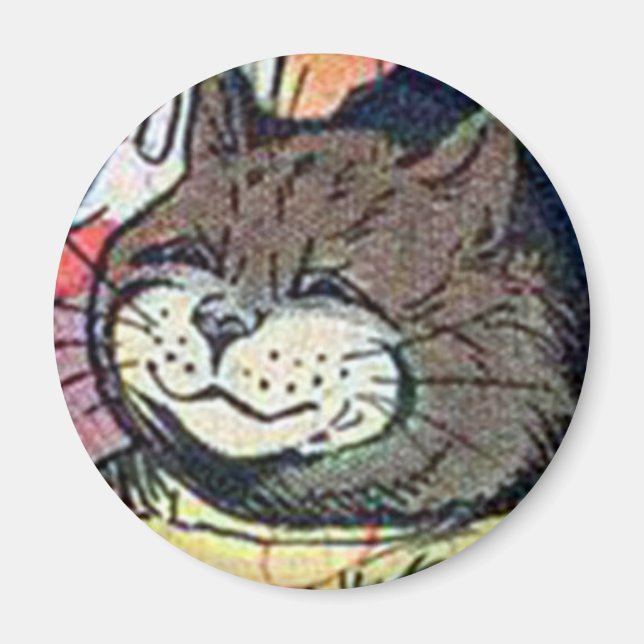 Imã Louis Wain cat Magnet (Frente)