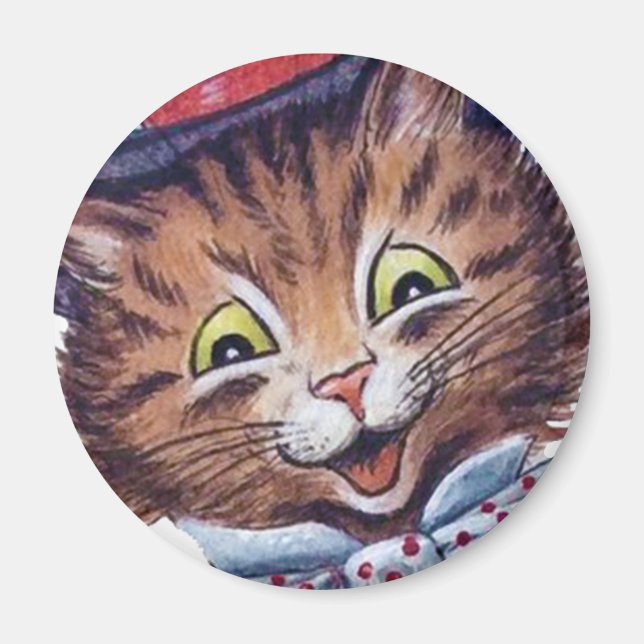 Imã Louis Wain cat Magnet (Frente)