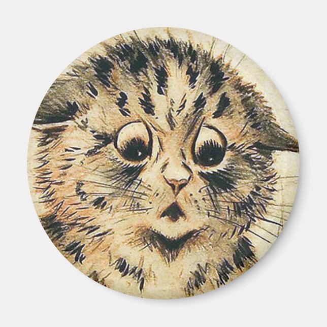 Imã Louis Wain cat Magnet (Frente)