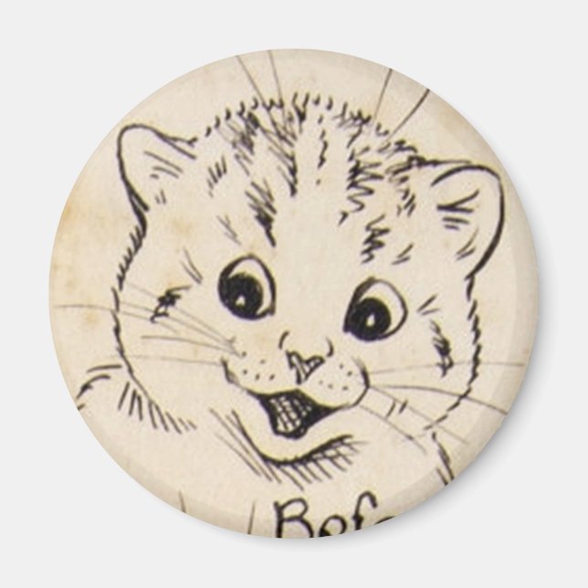Imã Louis Wain cat Magnet (Frente)