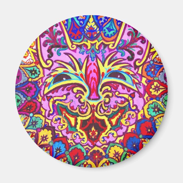 Imã Louis Wain cat Magnet (Frente)