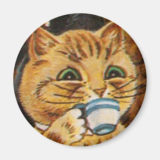 Imã Louis Wain cat Magnet (Frente)