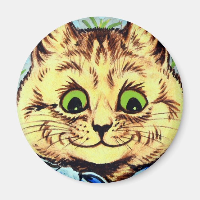 Imã Louis Wain cat Magnet (Frente)