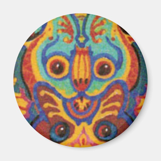 Imã Louis Wain cat Magnet (Frente)