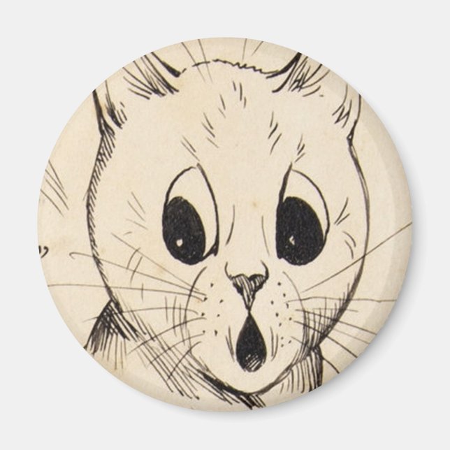 Imã Louis Wain cat Magnet (Frente)