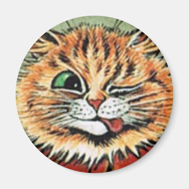 Imã Louis Wain cat Magnet (Frente)