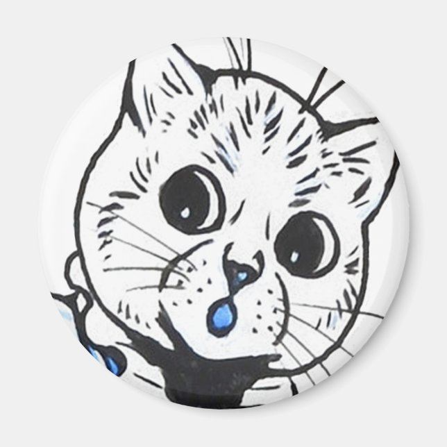 Imã Louis Wain cat Magnet (Frente)