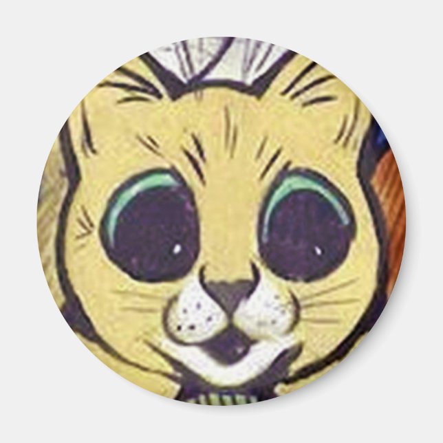 Imã Louis Wain cat Magnet (Frente)