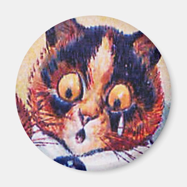 Imã Louis Wain cat Magnet (Frente)