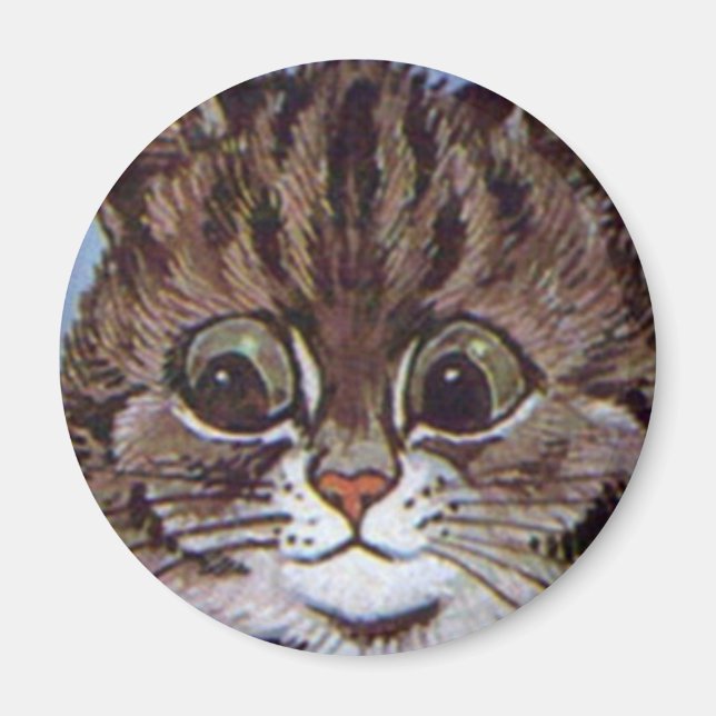 Imã Louis Wain cat Magnet (Frente)