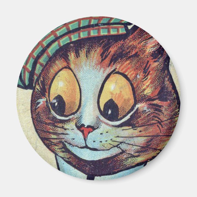 Imã Louis Wain cat Magnet (Frente)