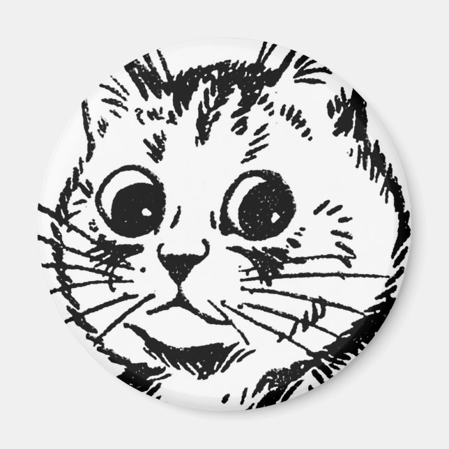 Imã Louis Wain cat Magnet (Frente)