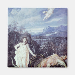 Imã Louis XIV como Apollo, assassino do pitão