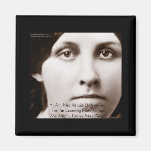 Imã Louisa May Alcott "Aprendendo a Navegar" Presentes