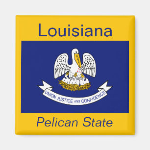 Imã Louisiana Flag Magnet
