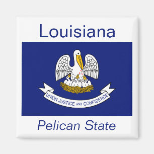Imã Louisiana Flag Magnet