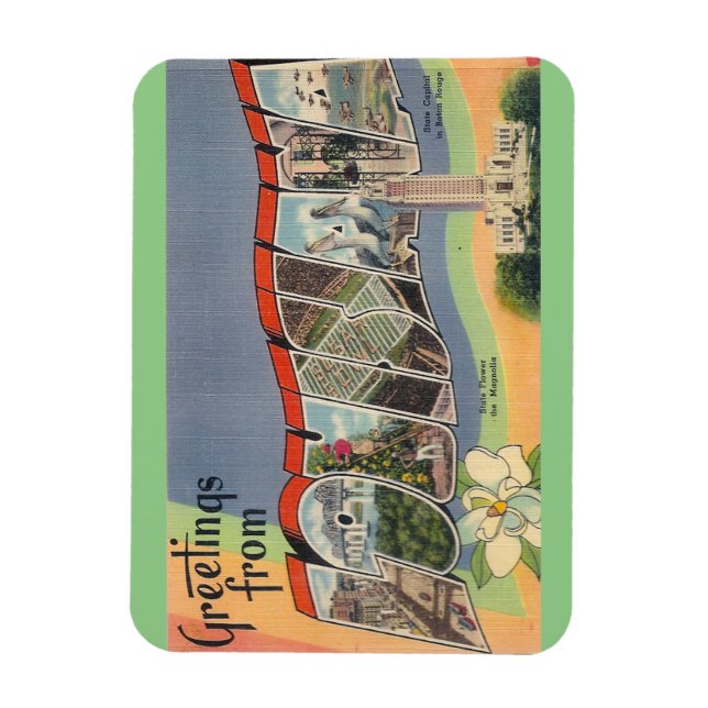 Ímã Louisiana Magnet (Vertical)