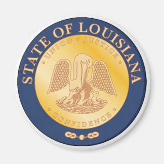 Imã Louisiana State Seal Magnet