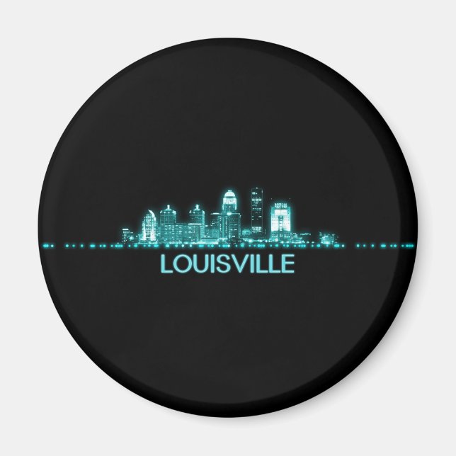 Imã Louisville Skyline (Frente)