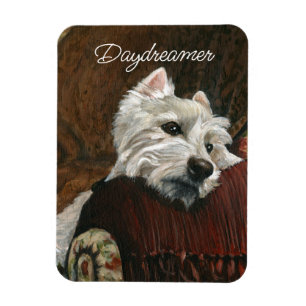 Ímã Lounging Westie em Sofa