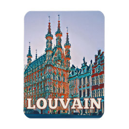 Ímã Louvain Belgique Photo Vintage