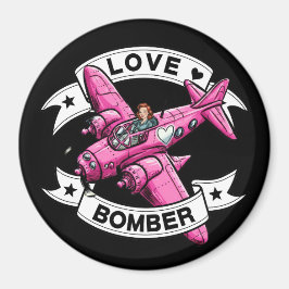 Imã Love Bomber Pilot Pink