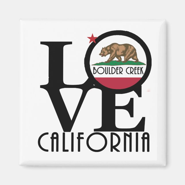 Imã LOVE Boulder Creek California (Frente)