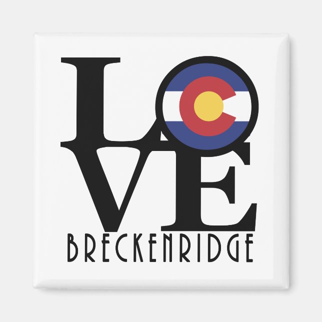 Imã LOVE Breckenridge CO Magnet (Frente)