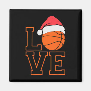 Imã Love Bysketbyll Team Fan Hat Christmas Bysketbyll