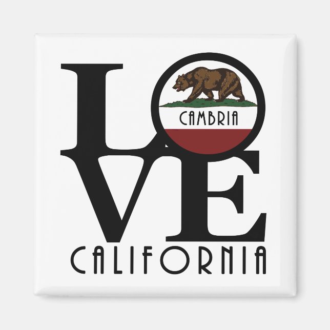 Imã LOVE Cambria California (Frente)