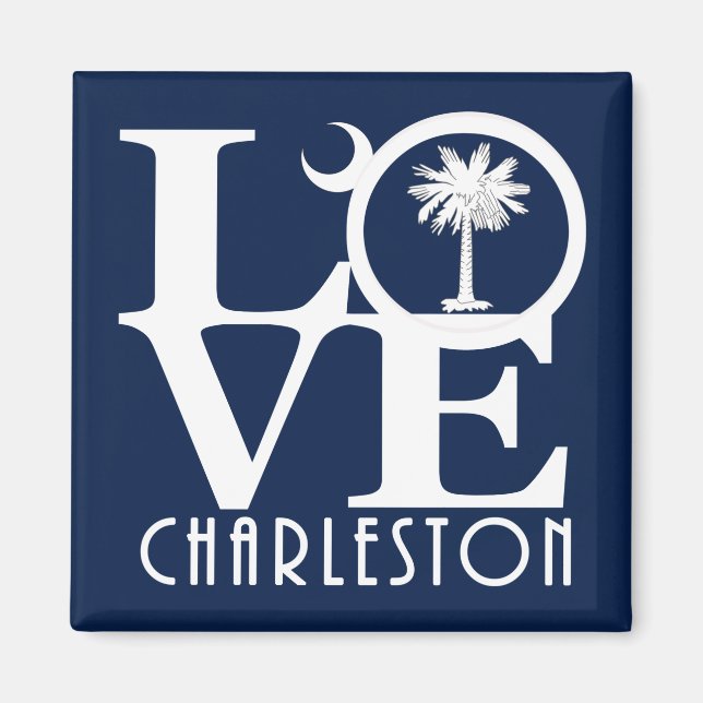 Imã LOVE Charleston Carolina do Sul (Frente)
