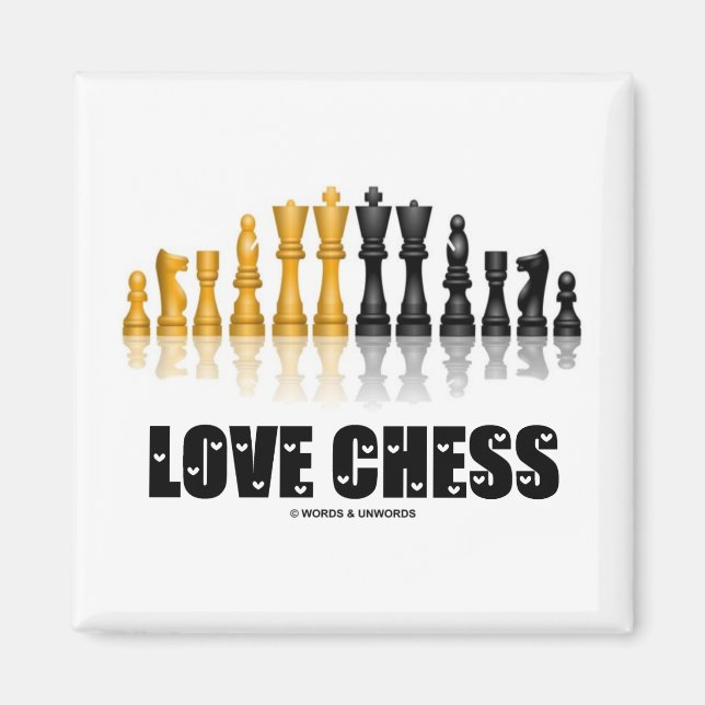 Imã Love Chess (Frente)