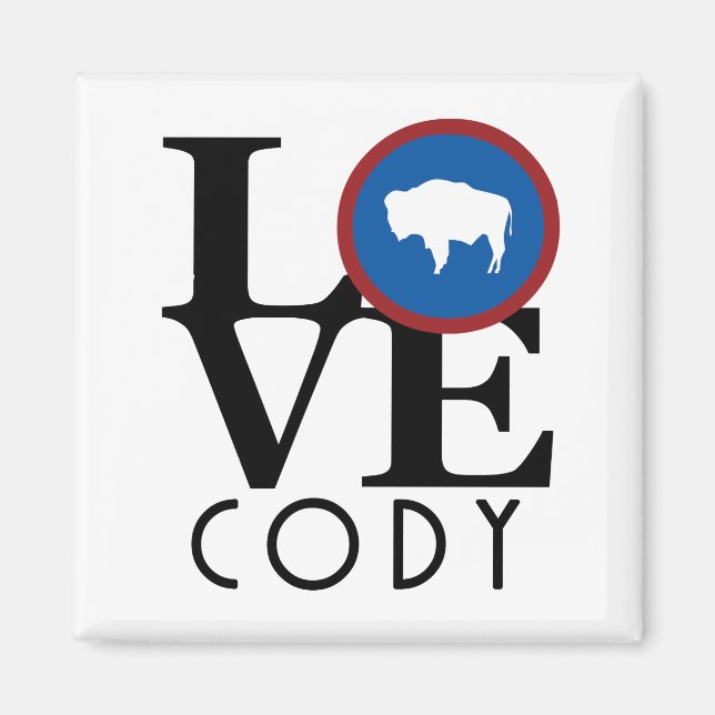 Imã LOVE Cody Wyoming (Frente)