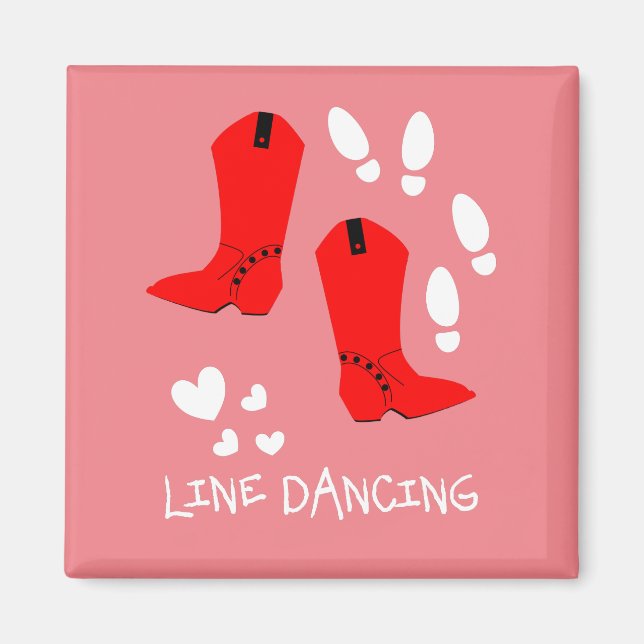 Imã Love Country Line Dancing (Frente)