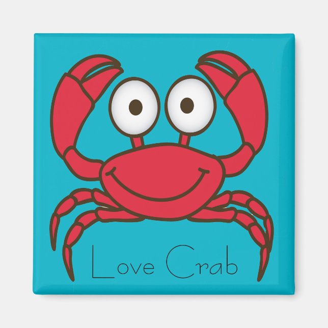 Imã Love Crab Magnet (Frente)