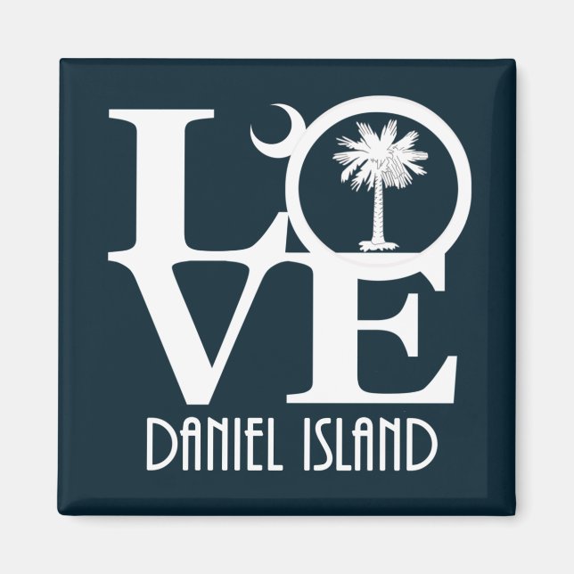 Imã LOVE Daniel Island SC (Frente)