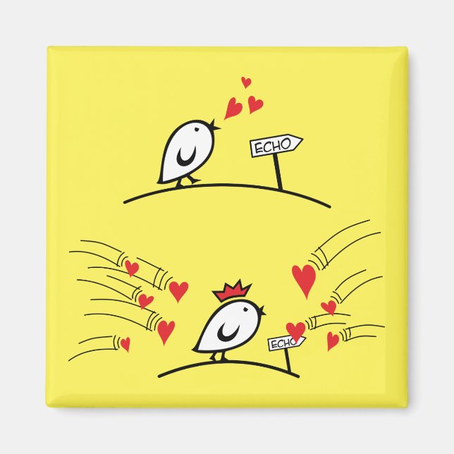 Imã LOVE ECHO - Comic Birds Tweetlercools 1 (Frente)