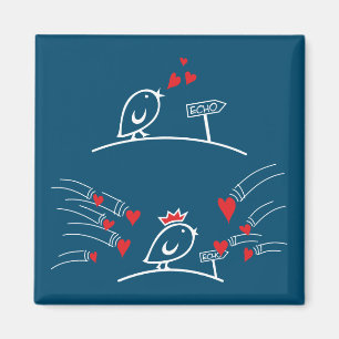 Imã LOVE ECHO - Comic Birds Tweetlercools 2