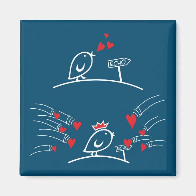 Imã LOVE ECHO - Comic Birds Tweetlercools 2 (Frente)