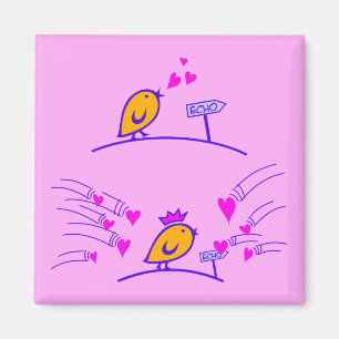 Imã LOVE ECHO - Comic Birds Tweetlercools 3
