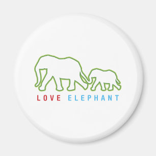 Imã Love Elephant