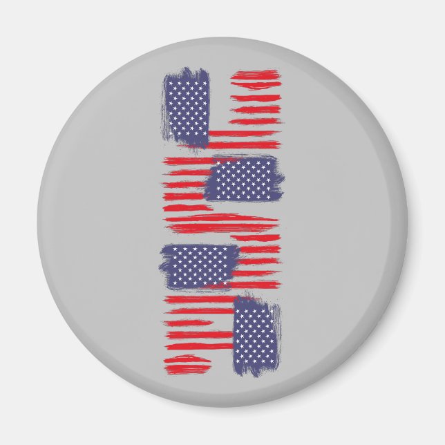 IMÃ LOVE FLAG USA/EEUU TEXT BRUSH STROKE BY MASANSER P (Frente)