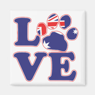 Imã Love-From-Australia-Paw-Impressão