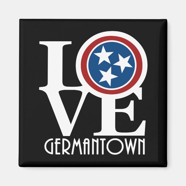 Imã LOVE Germantown Tennessee (Frente)